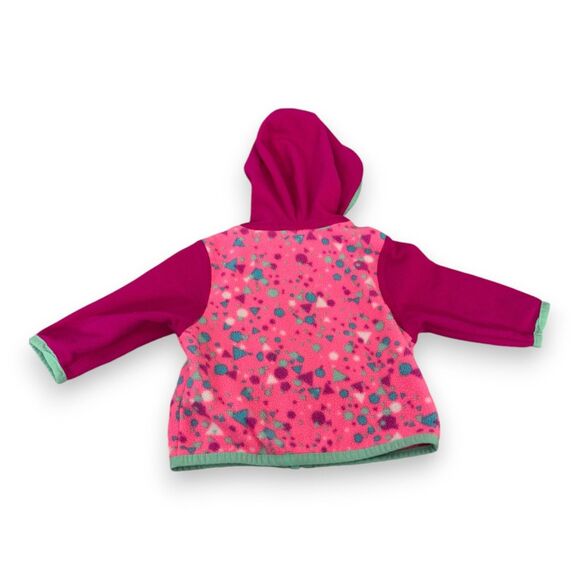 The North Face Fleece Hooded Jacket 0-3 Months AND Infant Hat Bundle Pink VGUC - Picture 3 of 4